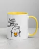 taza es muy temprano para cerveza color interior amarillo 11oz right taza es muy temprano para cerveza color interior amarillo 11oz right | Supertazas