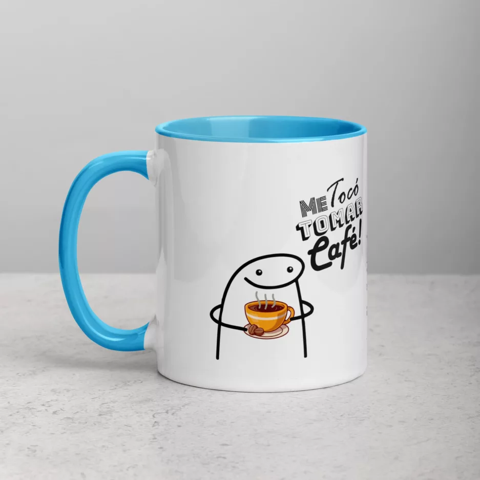 Taza Es Muy Temprano Para Cerveza Color Interior Azul 11Oz Left - Supertazas taza es muy temprano para cerveza color interior azul 11oz left | Supertazas