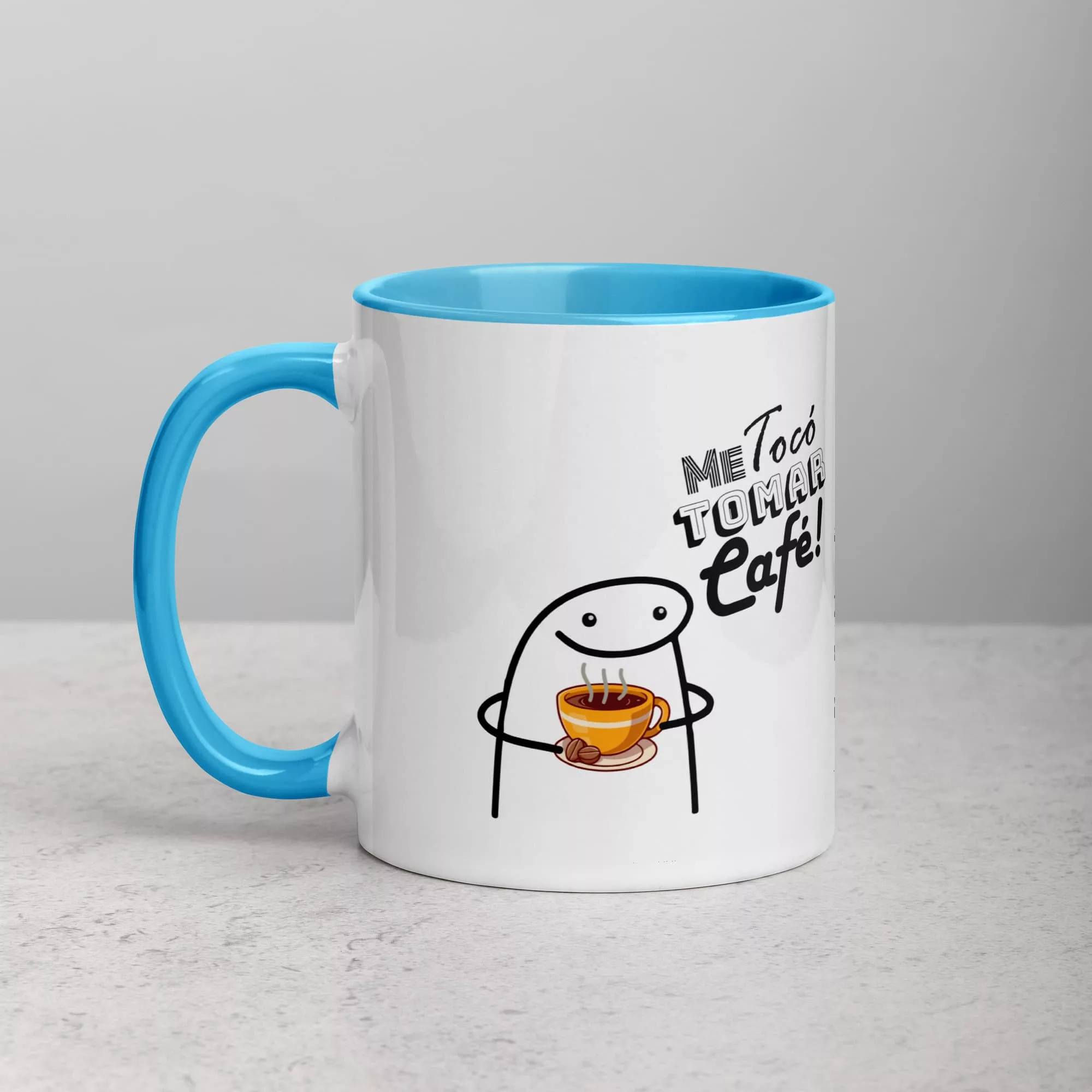 Taza Es Muy Temprano Para Cerveza Color Interior Azul 11Oz Left - Supertazas taza es muy temprano para cerveza color interior azul 11oz left | Supertazas