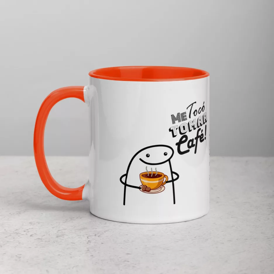 Taza Es Muy Temprano Para Cerveza Color Interior Naranja 11Oz Left - Supertazas taza es muy temprano para cerveza color interior naranja 11oz left | Supertazas