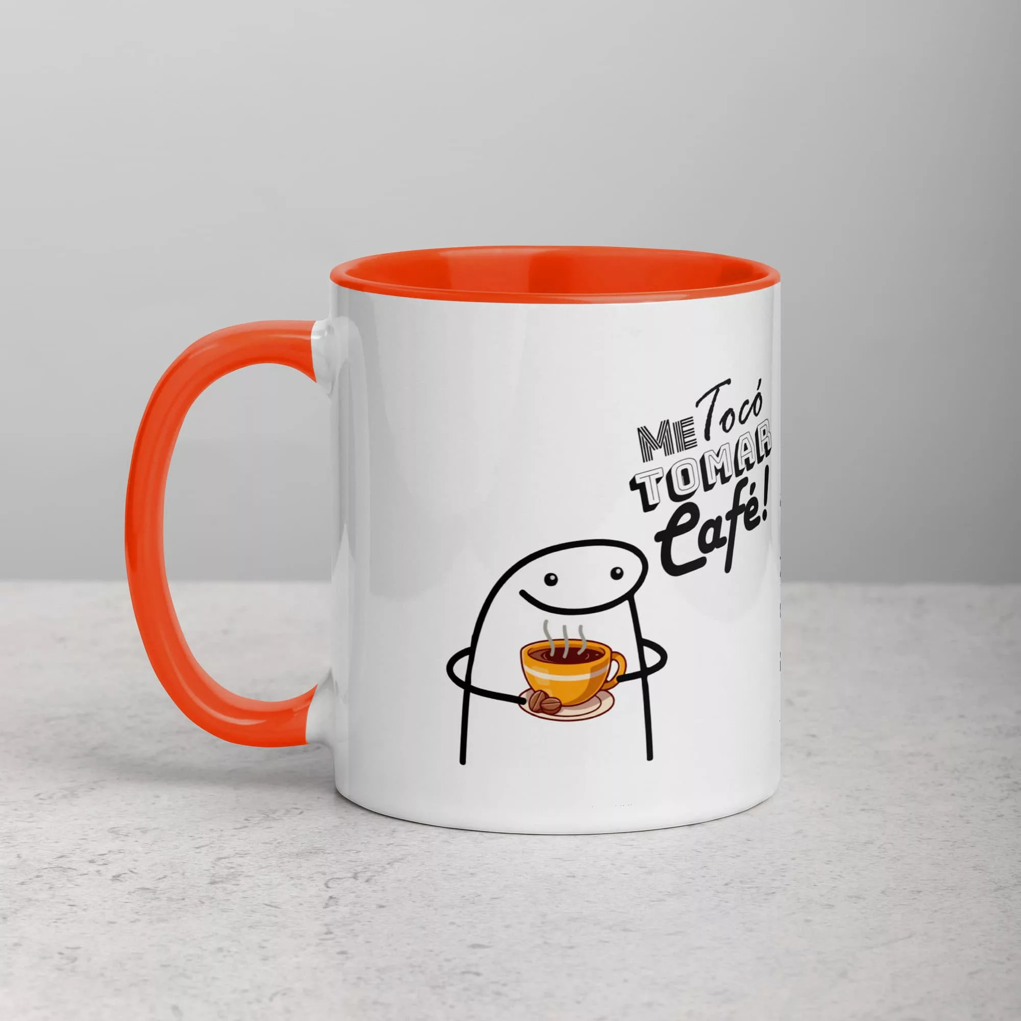 Taza Es Muy Temprano Para Cerveza Color Interior Naranja 11Oz Left - Supertazas taza es muy temprano para cerveza color interior naranja 11oz left | Supertazas