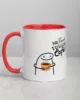 taza es muy temprano para cerveza color interior rojo 11oz left taza es muy temprano para cerveza color interior rojo 11oz left | Supertazas