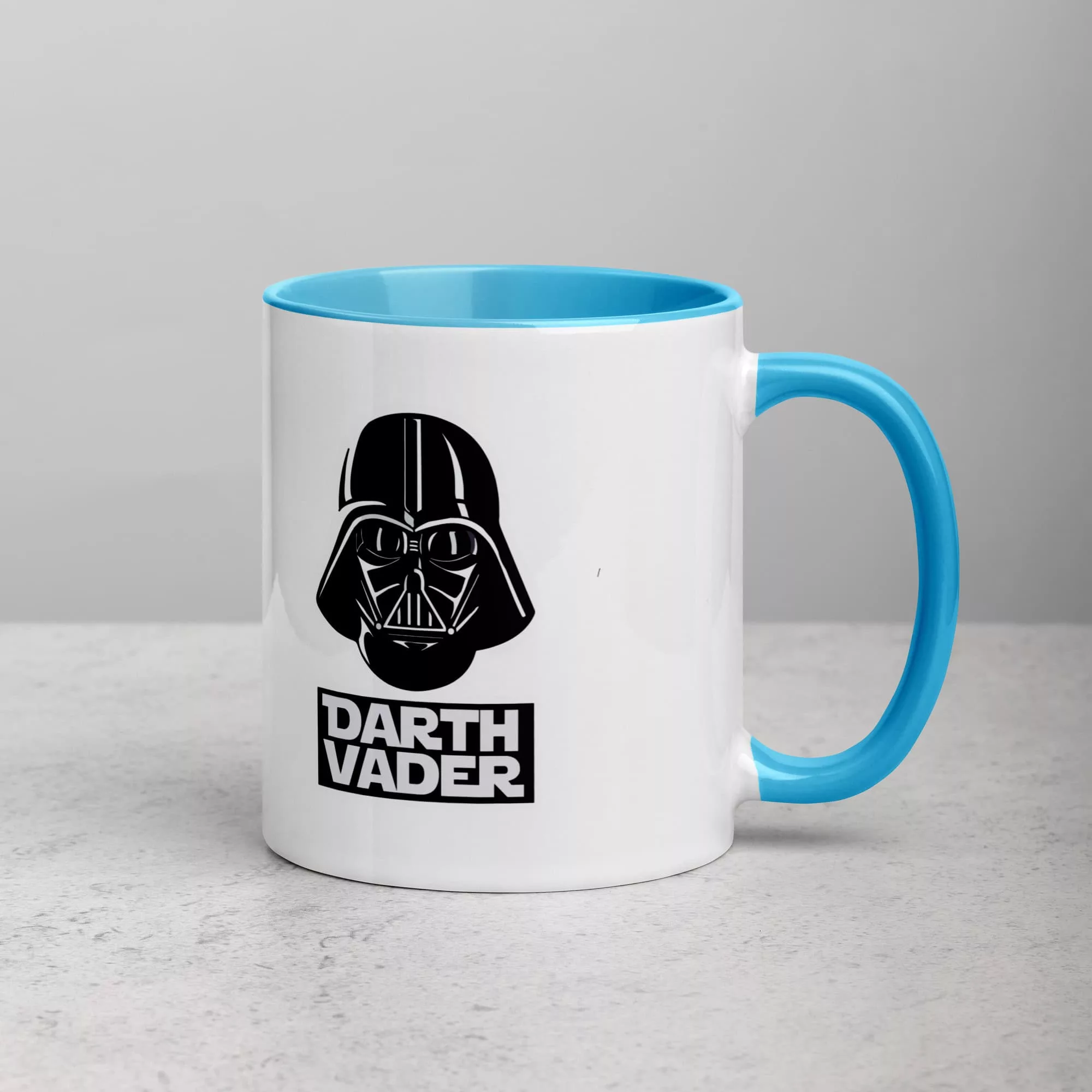 Taza Gracias Por Ser Mejor Padre Que Darth Vader Color Interior Azul 11Oz Right - Supertazas taza gracias por ser mejor padre que darth vader color interior azul 11oz right | Supertazas