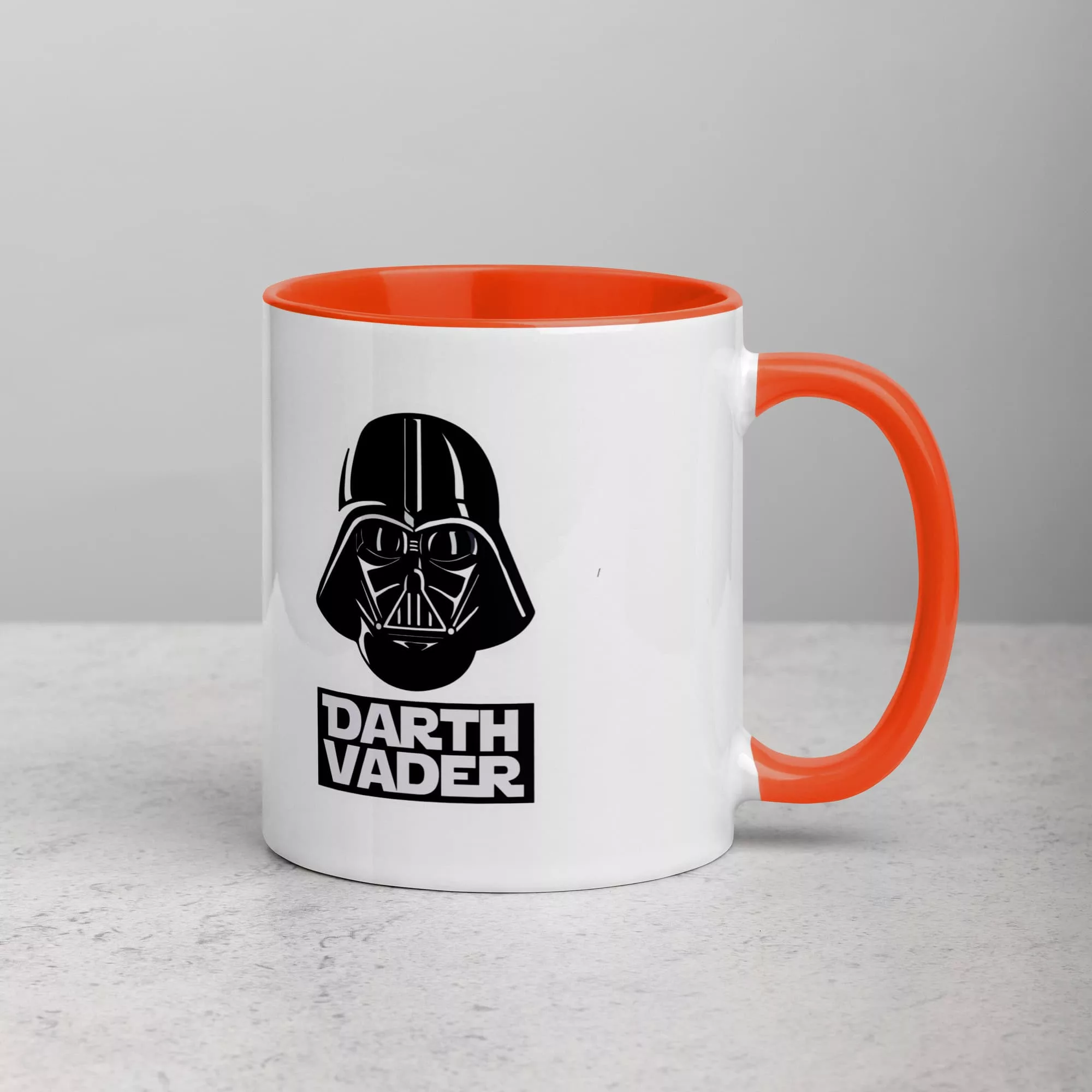 Taza Gracias Por Ser Mejor Padre Que Darth Vader Color Interior Naranja 11Oz Right - Supertazas taza gracias por ser mejor padre que darth vader color interior naranja 11oz right | Supertazas