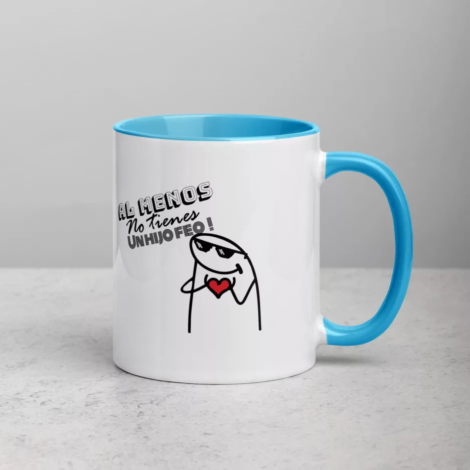Taza No Importa Que Tan Dificil Sea La Vida Almenos No Tienes Hijos Feos Color Interior Azul 11Oz Right - Supertazas taza no importa que tan dificil sea la vida almenos no tienes hijos feos color interior azul 11oz right | Supertazas