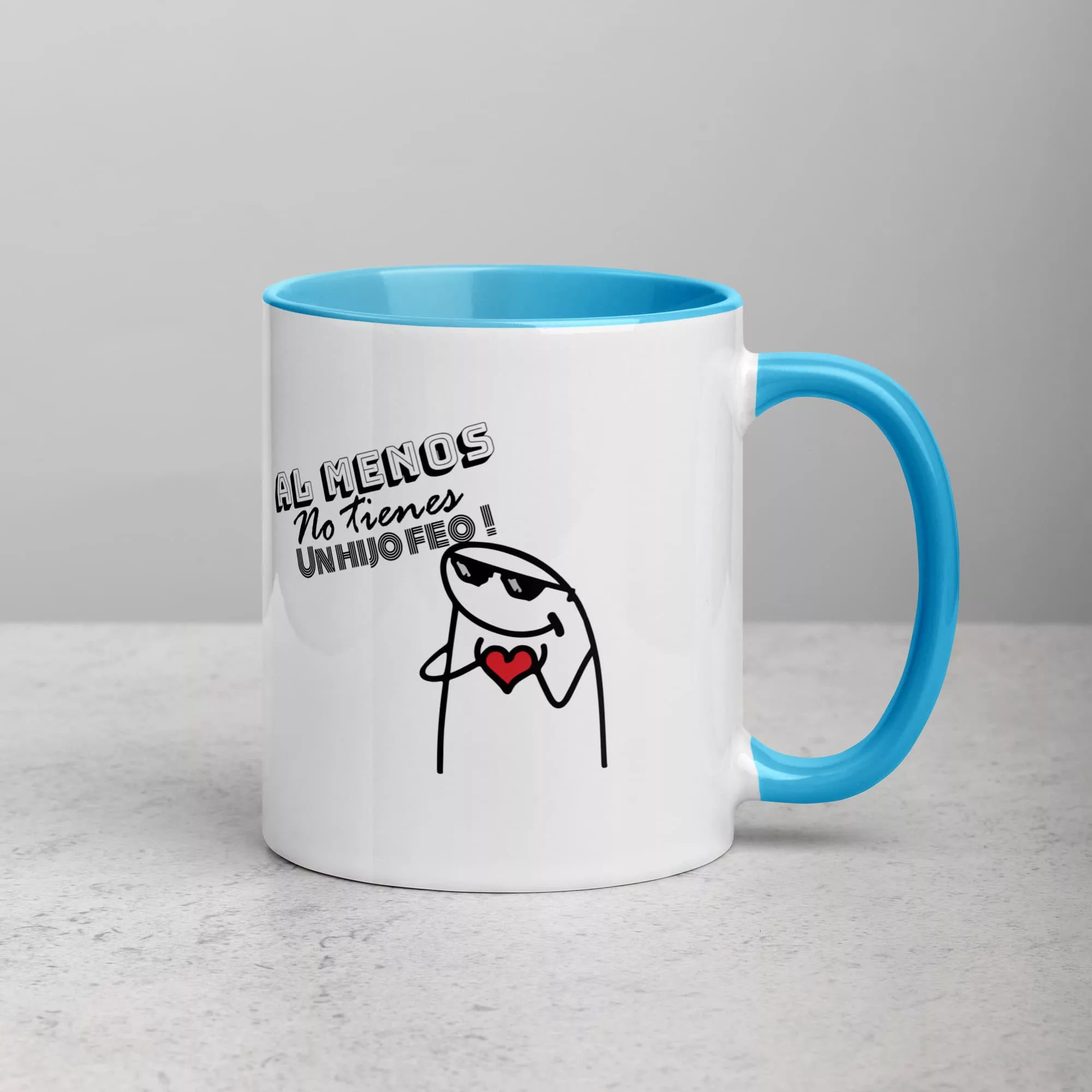 Taza No Importa Que Tan Dificil Sea La Vida Almenos No Tienes Hijos Feos Color Interior Azul 11Oz Right - Supertazas taza no importa que tan dificil sea la vida almenos no tienes hijos feos color interior azul 11oz right | Supertazas
