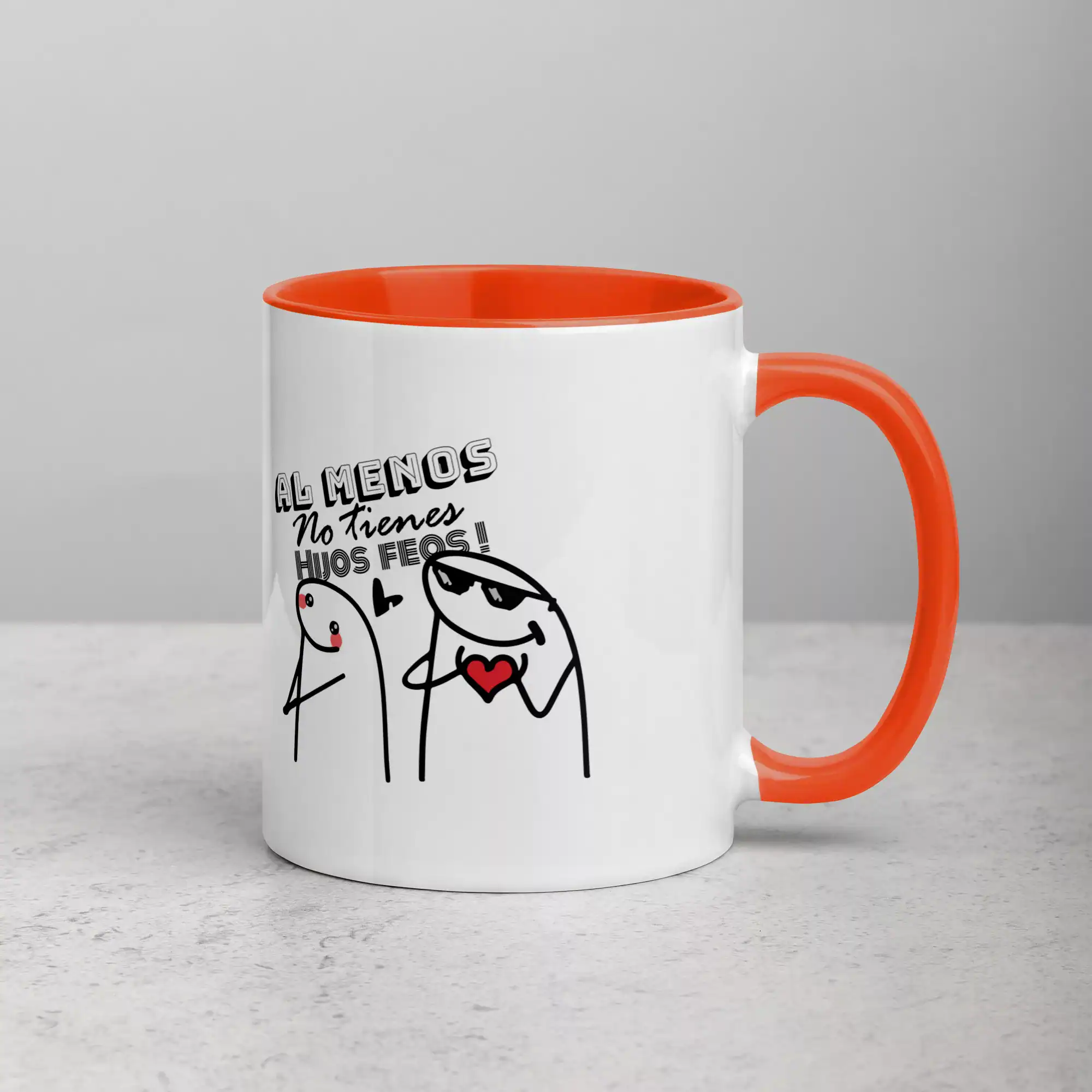 Taza No Importa Que Tan Dificil Sea La Vida Almenos No Tienes Hijos Feos Color Interior Naranja 11Oz Right - Supertazas taza no importa que tan dificil sea la vida almenos no tienes hijos feos color interior naranja 11oz right 2 | Supertazas