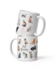 taza gatos cat lover blanca brillante blanco 11oz doble | Supertazas