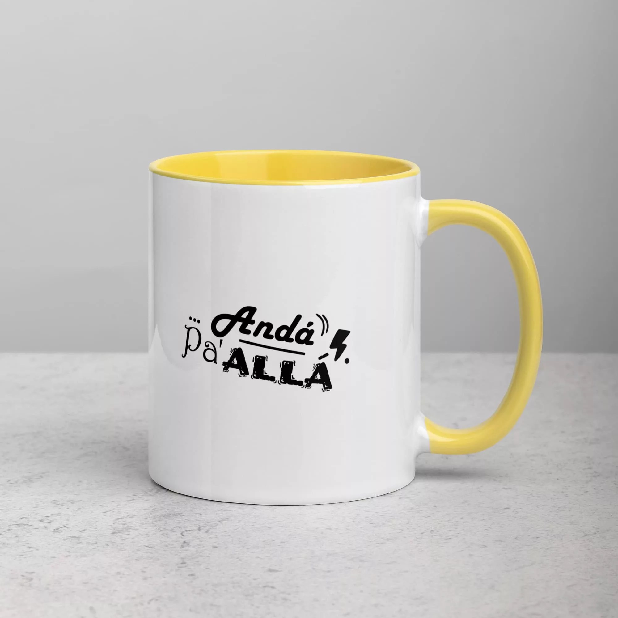 taza messi que miras bobo color interior amarillo 11oz right | Supertazas