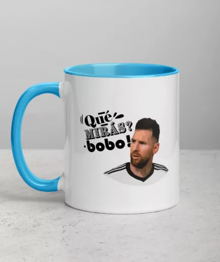Taza Messi "Qué Mirás Bobo?"