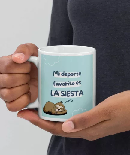 Taza "Mi deporte Favorito es la Siesta"