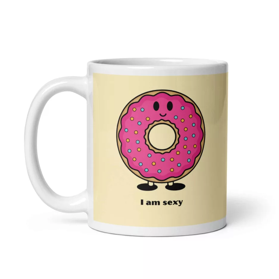 taza i am sexy and you know it blanca brillante blanco 11oz left 1 | Supertazas