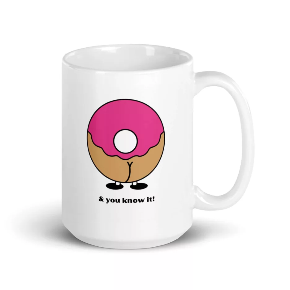 taza i am sexy and you know it blanca brillante blanco 15oz right | Supertazas
