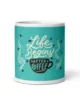 taza life begins after coffee blanca brillante blanco 11oz front 4 | Supertazas