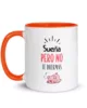 taza suena pero no te duermas color interior naranja 11oz left | Supertazas