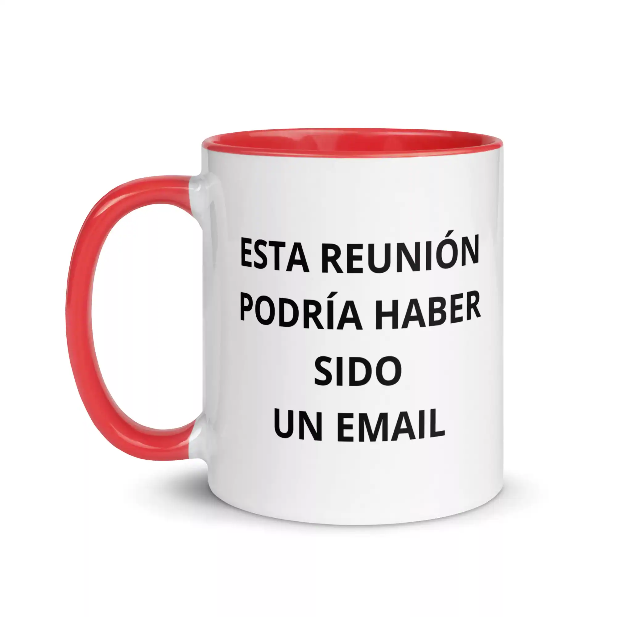 taza esta reunion podria haber sido un email color interior rojo 11oz left | Supertazas