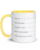 taza shh que miras bobo ahora si color interior amarillo 11oz left taza shh que miras bobo ahora si color interior amarillo 11oz left | Supertazas