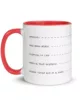 taza shh que miras bobo ahora si color interior rojo 11oz left taza shh que miras bobo ahora si color interior rojo 11oz left | Supertazas