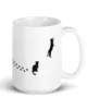 taza silueta de gatos blanca brillante blanco 15oz right | Supertazas