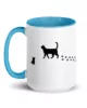 taza silueta de gatos color interior azul 15oz left | Supertazas