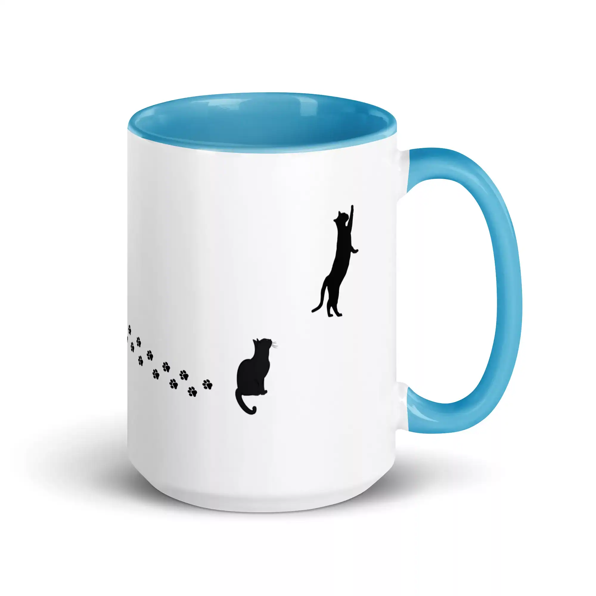 taza silueta de gatos color interior azul 15oz right 1 | Supertazas