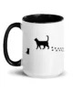 taza silueta de gatos color interior negro 15oz left | Supertazas