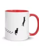 taza silueta de gatos color interior rojo 11oz right | Supertazas