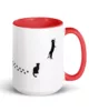 taza silueta de gatos color interior rojo 15oz right | Supertazas