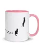 taza silueta de gatos color interior rosa 11oz right | Supertazas