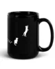 taza silueta de gatos negra brillante negro 15oz right | Supertazas