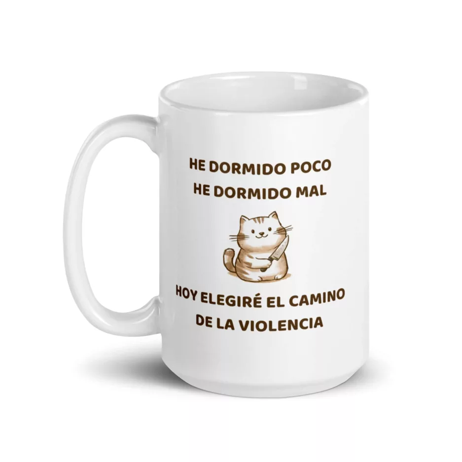 Taza Hoy Elegire El Camino De La Violencia Blanca Brillante Blanco 15Oz Left - Supertazas taza hoy elegire el camino de la violencia blanca brillante blanco 15oz left | Supertazas