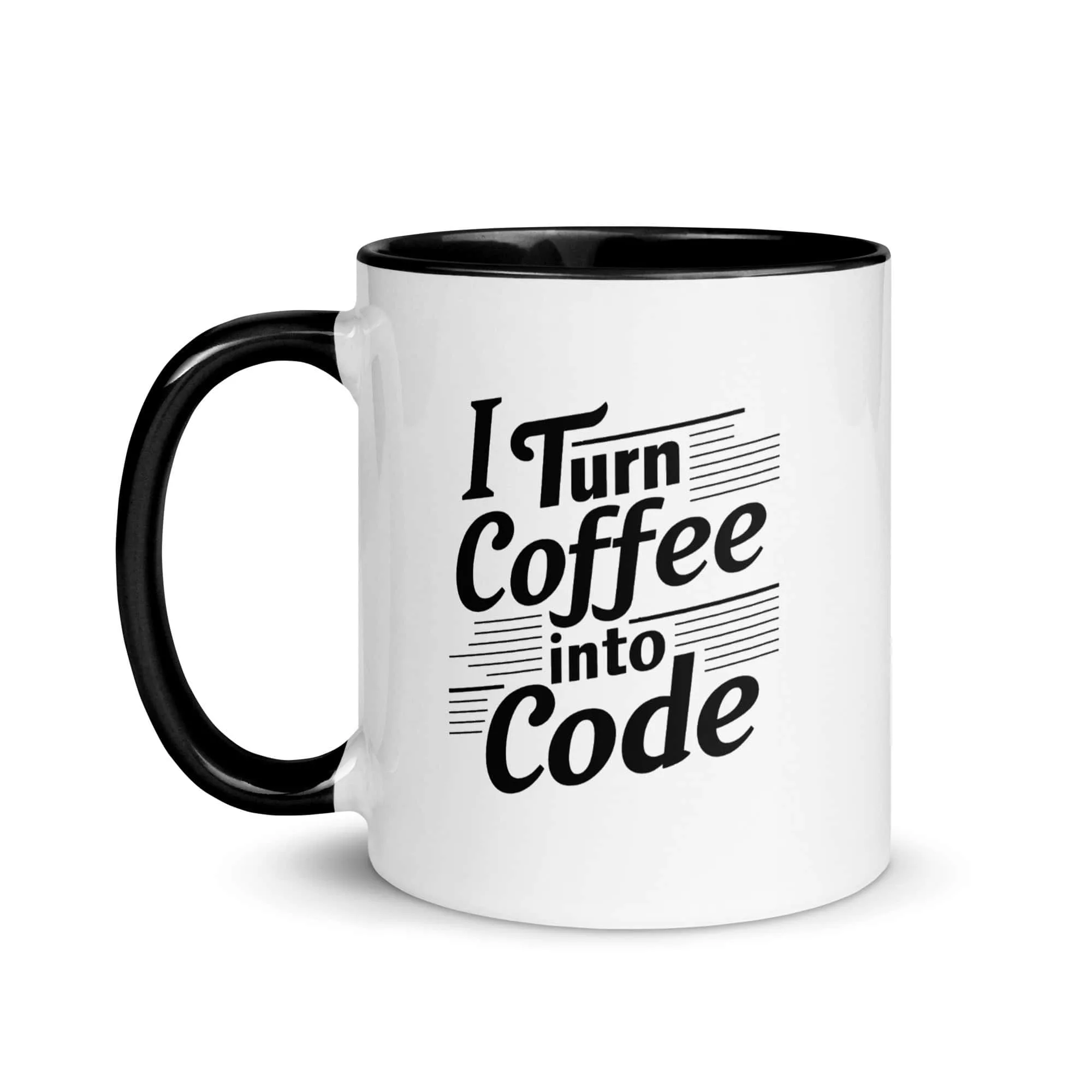 Taza I Turn Coffee Into Code Color Interior Negro 11Oz Left - Supertazas taza i turn coffee into code color interior negro 11oz left | Supertazas
