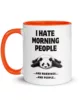 taza panda i hate morning people color interior naranja 11oz left taza panda i hate morning people color interior naranja 11oz left | Supertazas