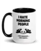 taza panda i hate morning people color interior negro 15oz left taza panda i hate morning people color interior negro 15oz left | Supertazas