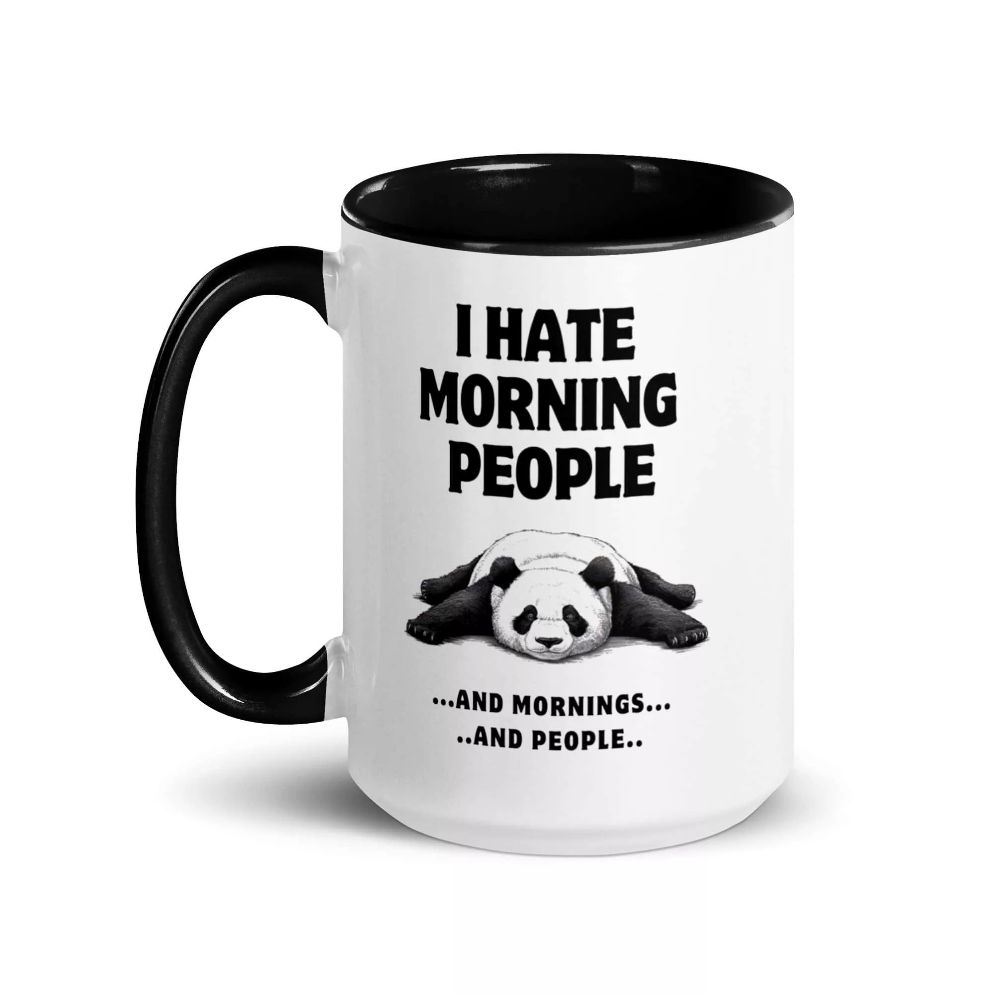 Taza Panda I Hate Morning People Color Interior Negro 15Oz Left - Supertazas taza panda i hate morning people color interior negro 15oz left | Supertazas