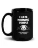 taza panda i hate morning people negra brillante negro 15oz left taza panda i hate morning people negra brillante negro 15oz left | Supertazas