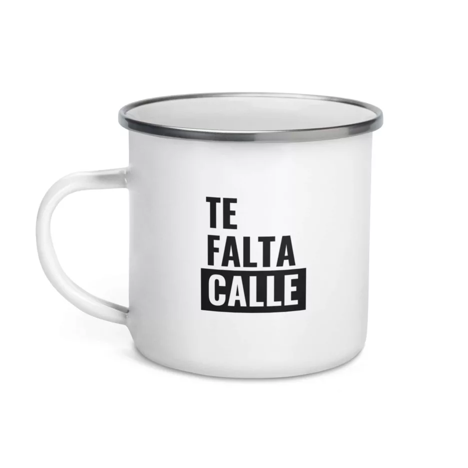 Taza Te Falta Calle Metalica Blanco 12Oz Left - Supertazas taza te falta calle Metalica blanco 12oz left | Supertazas