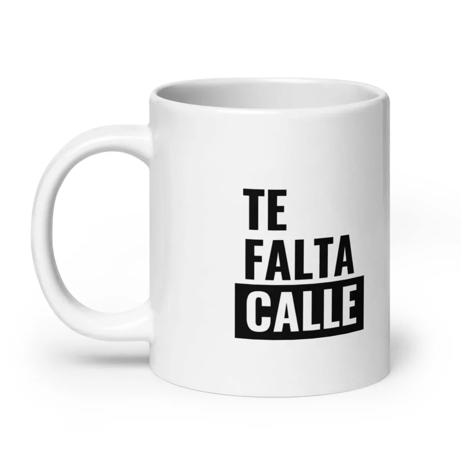 Taza Te Falta Calle Blanca Brillante Blanco 20Oz Left - Supertazas taza te falta calle blanca brillante blanco 20oz left | Supertazas