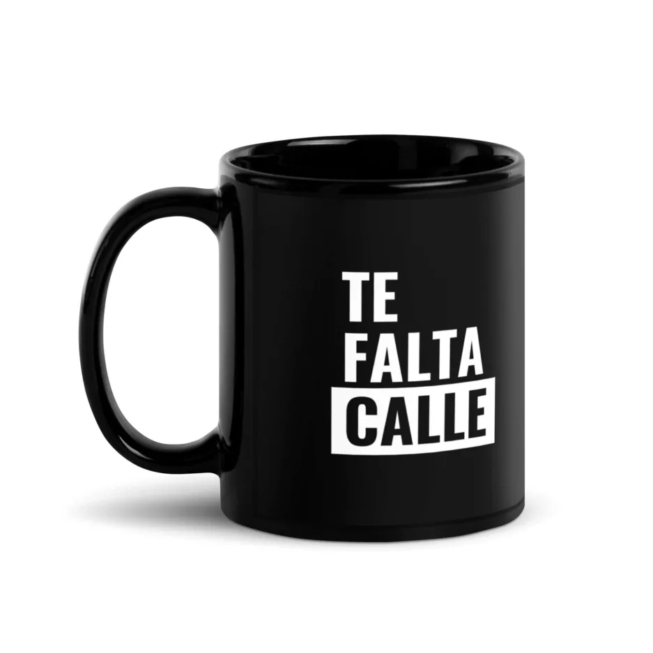 Taza Te Falta Calle Negra Brillante Negro 11Oz Left - Supertazas taza te falta calle negra brillante negro 11oz left | Supertazas