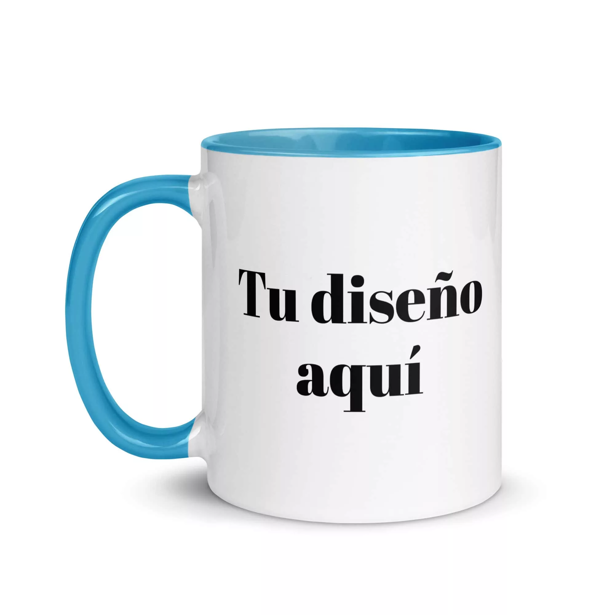 Taza Personalizada Color Interior Color Interior Azul 11Oz Left - Supertazas taza personalizada color interior color interior azul 11oz left | Supertazas