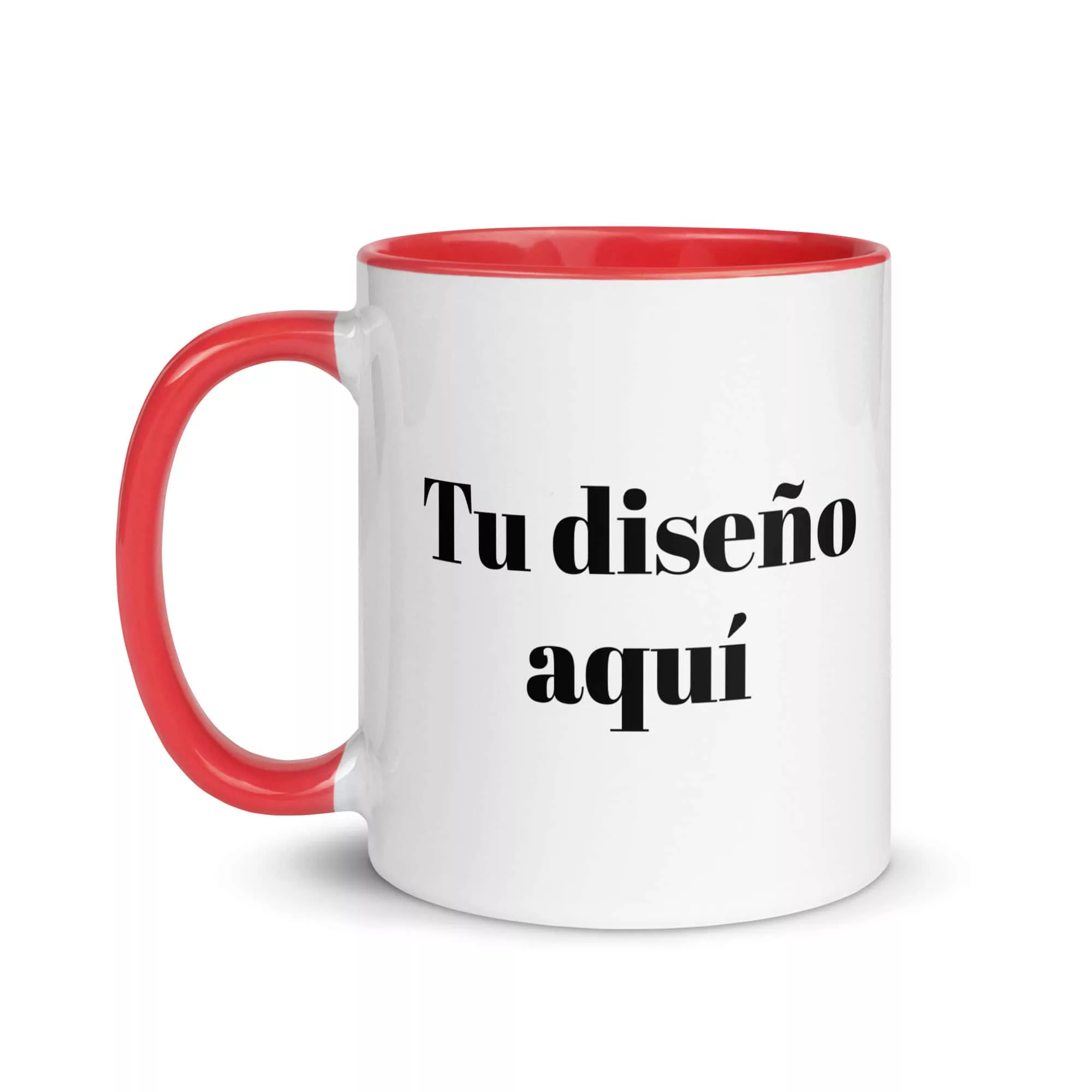 Taza Personalizada Color Interior Color Interior Rojo 11Oz Left - Supertazas taza personalizada color interior color interior rojo 11oz left | Supertazas