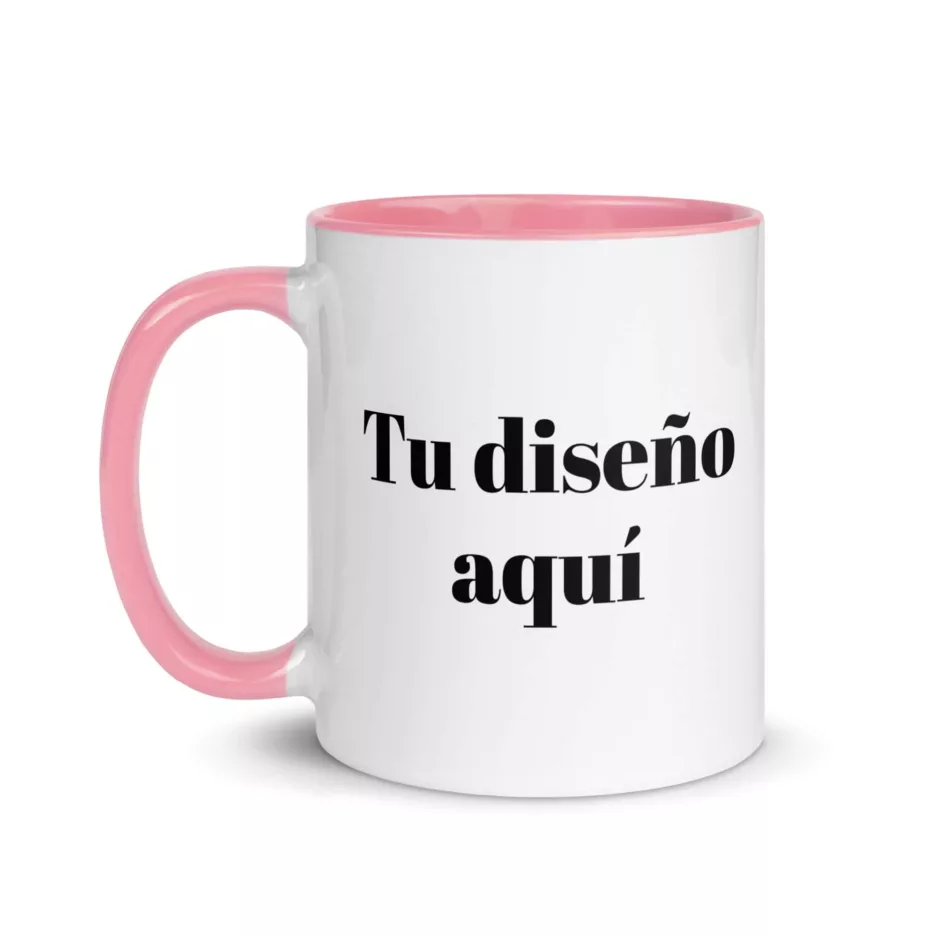 Taza Personalizada Color Interior Color Interior Rosa 11Oz Left - Supertazas taza personalizada color interior color interior rosa 11oz left 1 | Supertazas