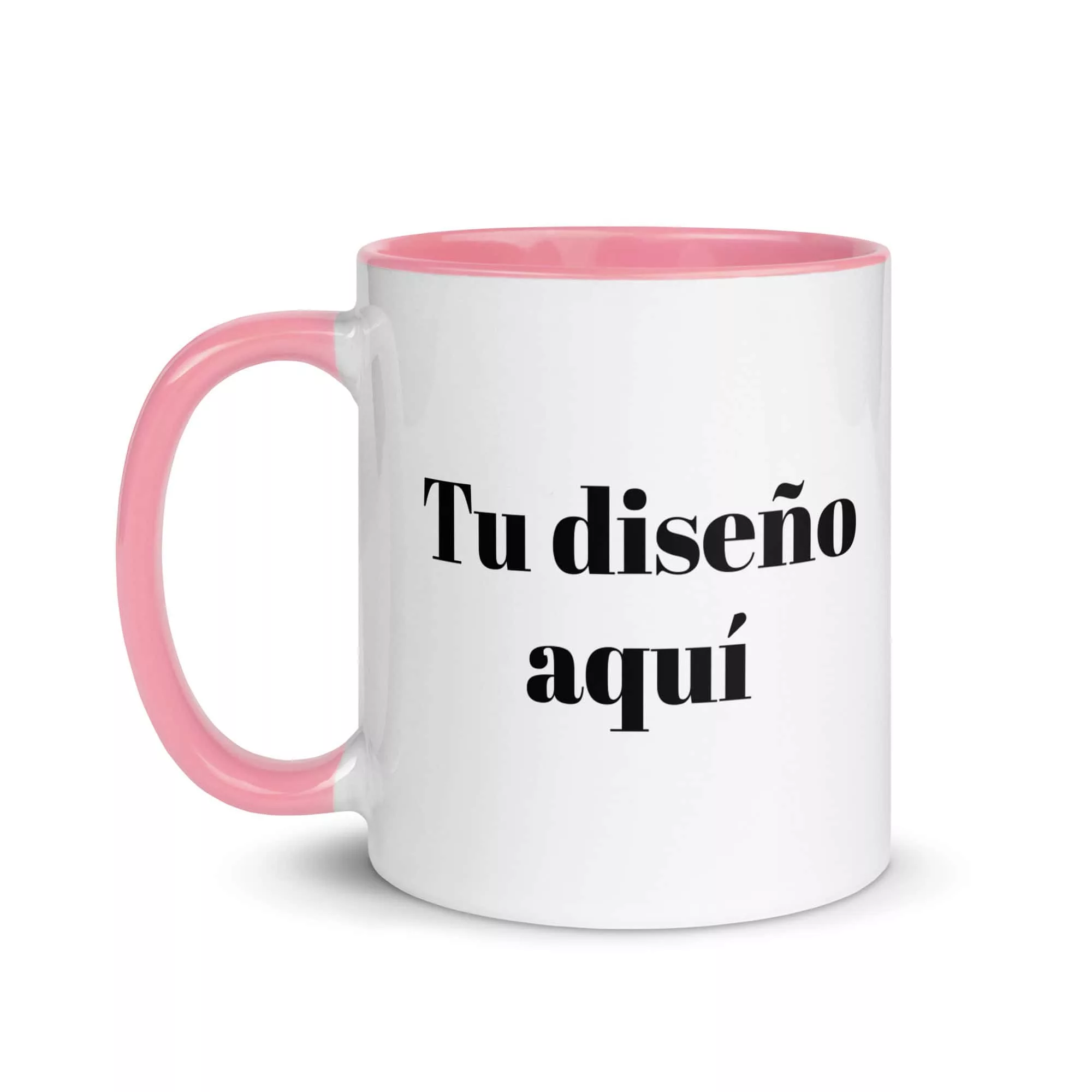 Taza Personalizada Color Interior Color Interior Rosa 11Oz Left - Supertazas taza personalizada color interior color interior rosa 11oz left | Supertazas