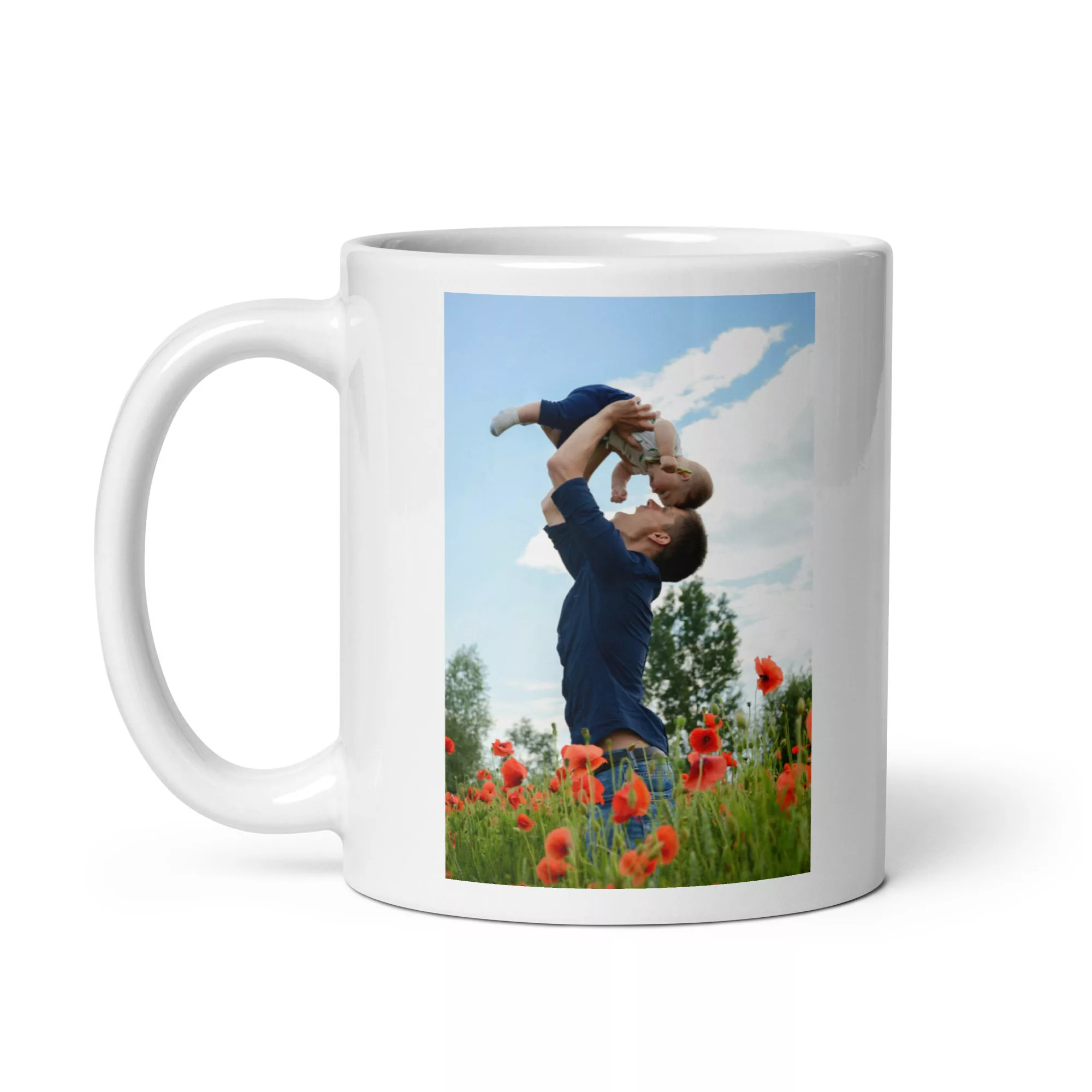 Taza Personalizada Dia Del Padre Blanca Brillante Blanco 11Oz Left - Supertazas taza personalizada dia del padre blanca brillante blanco 11oz left | Supertazas