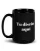 taza personalizada grande negra brillante negro 15oz left taza personalizada grande negra brillante negro 15oz left | Supertazas