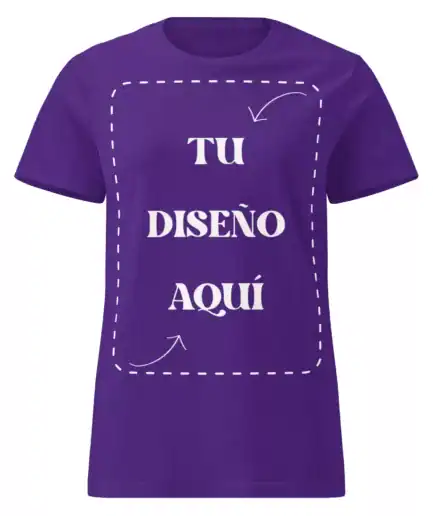 Taza personalizada con espacio para tu diseño Aquí, color violeta, ideal para regalos y promociones con espacio para agregar un diseño personalizado. Perfecta para empresas, eventos o uso personal.