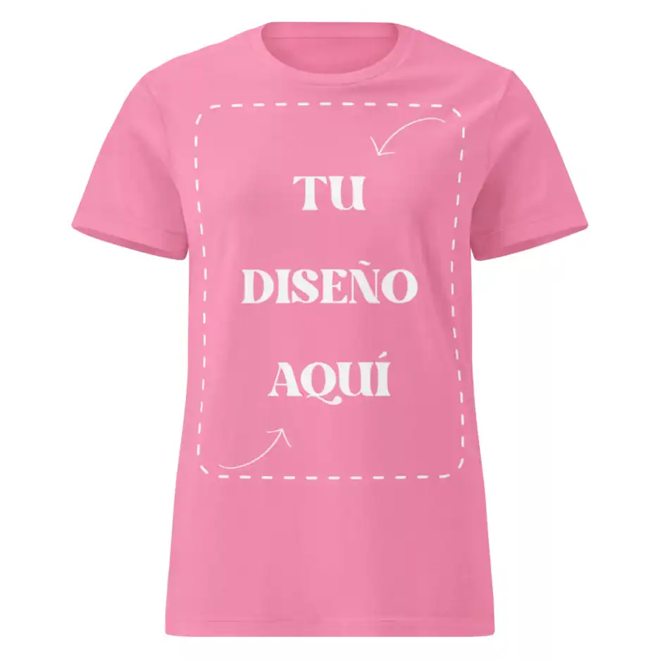 Personaliza tu camiseta con tu diseño aquí, incluyendo texto y gráficos, en colores vibrantes y calidad premium para crear ropa única y original.