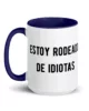 taza estoy rodeado de idiotas color interior azul oscuro 15oz left taza estoy rodeado de idiotas color interior azul oscuro 15oz left | Supertazas