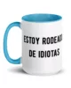 taza estoy rodeado de idiotas color interior azul 15oz left taza estoy rodeado de idiotas color interior azul 15oz left | Supertazas