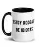 taza estoy rodeado de idiotas color interior negro 15oz left taza estoy rodeado de idiotas color interior negro 15oz left | Supertazas